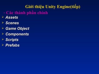 Nghiên cứu công nghệ Unity và xây dựng ứng dụng game 3D trên Mobile ...