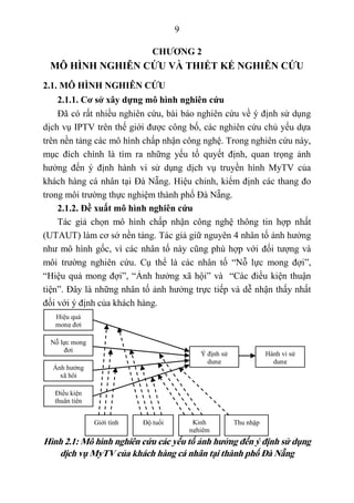 NGHIÊN CỨU MÔ HÌNH CHẤP NHẬN DỊCH VỤ CÔNG NGHỆ VIỄN THÔNG OTT OVERTHETOP  CONTENT