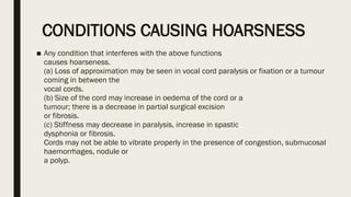 Comprehensive Overview of Hoarseness of Voice: Causes, Diagnosis, and ...
