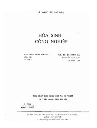 Hóa sinh công nghiệp