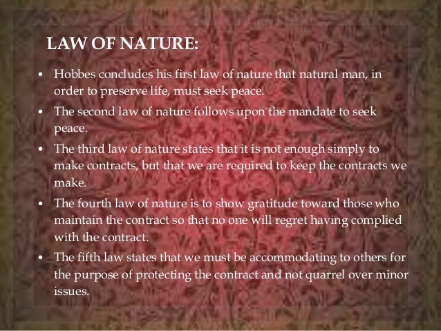 Laws of Nature