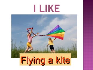 Flying a kiteFlying a kite
 