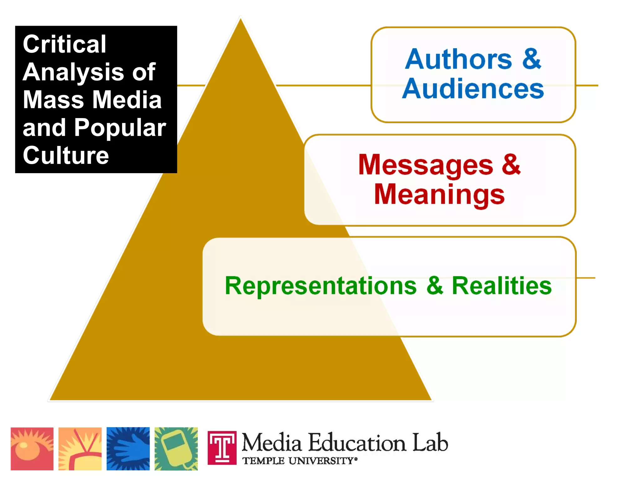 Critical Analysis of Mass Media and Popular Culture 