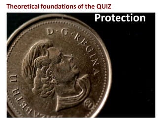 Protection
Theoretical foundations of the QUIZ
 