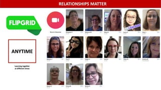 RELATIONSHIPS MATTER
 