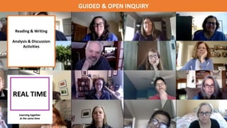 GUIDED & OPEN INQUIRY
Reading & Writing
Analysis & Discussion
Activities
 