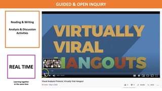 Adapting Media Literacy Instructional Practices to the Online ClassroomGUIDED & OPEN INQUIRY
Reading & Writing
Analysis & Discussion
Activities
 