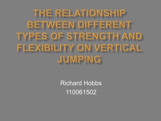 Richard Hobbs 
110061502 
 