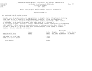 Hoboken BOE Budget 2009 Part 1 of 4