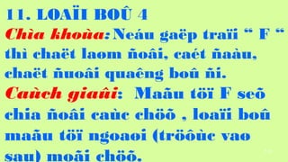 113
11. LOA?I BO? 4
Cha khoa:Neu ga?p tra?i  F 
th cha?t la?m ?o?i, cat ?au,
cha?t ?uo?i quang bo? ?i.
Cach gia?i: Ma?u t?? F se?
chia ?o?i cac ch?? , loa?i bo?
ma?u t?? ngoa?i (tr??c va?
sau) mo?i ch??.
 