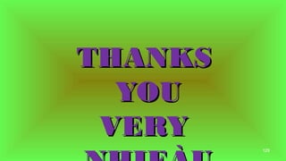 129
THANKSTHANKS
YOUYOU
VERYVERY
 