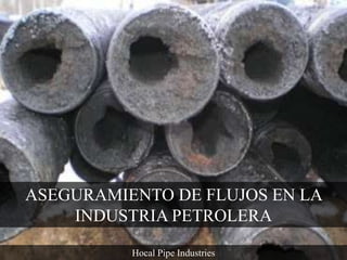 ASEGURAMIENTO DE FLUJOS EN LA
INDUSTRIA PETROLERA
Hocal Pipe Industries
 