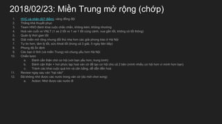 2018/02/23: Mi?n Trung m? r?ng (ch?p)
1. HVC c nh?n (6/7 ?i?m), vng ??ng ??i
2. Th?ng kh thuy?t ph?c
3. Team HNO ?nh khai cu?c ch?c ch?n, kh?ng km, kh?ng nh??ng
4. Ho vn cu?i vs VNLT (1 xe 2 t?t vs 1 xe 1 t?t cng cnh, vua g?n t?t, kh?ng c t?t th?ng)
5. Qu?n l? th?i gian t?t
6. Gi?i mi?n m? r?ng nh?ng ??i th? nh? h?n cc gi?i phong tro ? H N?i
7. T? tin h?n, t?m l? t?t, s?c kho? t?t (trong c? 3 gi?i, 5 ngy lin ti?p)
8. Phong ?? ?n ??nh
9. Cc b?n ? t?nh (v mi?n Trung) ni chung y?u h?n H N?i
10. Chi?n l??c
a. ?nh c?n th?n ch? c? h?i (v?i b?n y?u h?n, trung bnh)
b. ?nh c?n th?n + h?i ph?c t?p ho vn c? ?? t?o c? h?i cho c? 2 bn (mnh nhi?u c? h?i h?n v mnh h?n b?n)
c. Trnh cc khai cu?c qu kn v c?n b?ng, d? d?n ??n ho
11. Review ngay sau vn h?i n?o"
12. ?? kh?ng nh? ???c cc n??c trong vn c? (d m?i ch?i xong)
a. Action: Nh? ???c cc n??c ?i
 