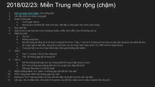 2018/02/23: Mi?n Trung m? r?ng (ch?m)
1. HCV c nh?n (6.5/7 ?i?m, HCV ??ng ??i)
2. L?n ??u ?nh c? ch?m trong gi?i
3. Qu?n l? th?i gian
a. Tr??c gi?i: H?i lo
b. Nh?ng th?c t? ?nh t?t, time h?n b?n, bi?t ??u t? th?i gian vo n??c quan tr?ng
4. Suy ngh? l?u
5. (D?n tr??c) Lu?t ho (50 n??c kh?ng ?n qu?n, chi?u v?nh vi?n), th?c t? kh?ng x?y ra
6. KND (K.A k?)
a. ?n v?"
b. Kh?ng trung th?c
c. Ni d?i tr?ng ti r?ng K.A xin thua" trong khi K.A h?n 1 h?u, 1 m? v K.A kh?ng h? xin thua v yu c?u tr?ng ti cho ?nh l?i (lc
? 2 b?n ng?i ? bn ??u, tr?ng ti ? c?nh bn, t?c l 2 b?n cch nhau d??i 1m, KND ni K.A nghe ???c)
d. Tr?ng ti h?i ? v cho 2 b?n ?nh ti?p. K?t qu? l th?ng (t?t nhin).
7. VNLT
a. Vua + 1 t??ng 1 t?t vs Vua: Ho pat
b. Ti?c, l?i kh?ng g?p k? c? trong U6
8. Vn 2
a. ??i th? kh?ng bi?t lu?t ch?i c?, kh?ng bi?t t?t hng 2 ??y ???c 2 n??c
b. BTC cho nh?ng b?n kh?ng bi?t ch?i c? v gi?i cho ??p ??i hnh"
c. K?t qu?: B?n thua v 3 l?i k? thu?t
9. MDQ: Kh?ng ?nh, K.A yeah" v kh?ng g?p m?t ??i th? h?i n?o"
10. NTD: Cng team HPD nn kh?ng g?p vn cu?i
11. Kh?ng c HLV" st sao ph?n tch sau m?i vn ??u v chu?n b? tr??c cc vn ??u
12. L?n sau, n?u c ?i?u ki?n, nn ph?n tch games c?a ??i th?, style c?a h? (n?u c game ?? c?ng b?)
 