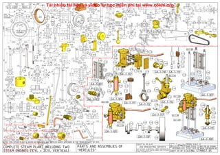 MS
MS
BRZ
8.58.5
10.5 10.5
22.5 22.5
33
2
2
45°45°
36
25RM
28
DRILL OIL
HOLES AFTER
ASSEMBLY
REAM AFTER
ASSEMBLY
2.52.5 M2.5 M2.5
66
2020
33
MS
R3
4
33
8 8
65
53
=3=
4
M3
3
2.5 2.5
9
10.64.4
5
2.5
6 6
2.52.5
SCALE 1:1.5
BRZ
7.5
12
6
11.5
3
14.5
5
2.52.5
7.5
1.5 1.5
3
4.5104.5
27.52
3 3
33
M3
5mm THICK
S/S
2
1853.5
159
M3
3
M3
SCALE 1:1.5
MS
M3
6
8
6
1.5
4.5
4
R3
=3=
8
MS
9
22
25
37
16
30
1
5
1 9
5 9
4
M3
SCALE 1:1.5
BSR
144.512
12 23
4.3
13
21.5
9
5 M2.5 PLSCALE 1:1.5 7.5
9
3
7.57.5
3
4.5
5.5
9
BRS
6.56.5
2.5
6
12
4.5
14
10.810.8
SCALE 1:1.5
7.84.5
9
5
20
MS
BRS
5
M2.5
3
2.5
3 6.5
1.5
10.5
3
25.54.5
5
6
SCALE 1:1.5
3
4.5 4.5
R4.5
MS
2
2PF
9
5
7.5
M3
4.5
5.5
1.5PF
11
73
5.5
9239.5
PRESS FIT
AFTER
ASSEMBLY
PRESS FIT
AFTER
ASSEMBLY
SCALE 1:1.5
BRS
2.5
4.8
45°
4.5
10
15.5
1.5
1.5
0.5
20 TEETHS
MS
4.5
2PF 1.5PF
11
11.5
4.5 19.5 6
PRESS FIT
AFTER
ASSEMBLY
BRS
2
5
4
1.51.5
4.5
12
15
BRS
0.5
1
42
S7.5
7.5
2
13
2
R2
R2
BRS
MS
MS
5
9
11
1.5
4.5
1.5
4
4.54.5R2 R2
2PF
7
2
22
5
12.5
BRS
MS
2
R2
R2
2
10.7
15
4.5
2.5
135°
=2=
1
11
2PF
4
BRS
MS
MS
MS
R2.5
2.5PF 3
5
22 22
2.5PF
R2.5
3
3
2
7.511
2.52.5
R7
1.5
4.5
4.5
=1.5=
4
=1.5=
19.5
2
1.51.5
6
7
9
SYN61
R11
0.8
R6
BRS
7.57.5
D
D
M5
3
4
1.5
2.5
SECTION D-D
45°
45°
M2
8
19
15CD
S/S
1.5
M2.5
5
2.5
6.5
22
S/S
3
R8.5
R8.5SCALE 2:1
1.5
8
M2.5
BRS
5
M8
45° 45°
6
R9.5
R5
15
2
15PCD
FF
274
10
3.52
SECTION F-F
BRS
2.5
M5
9
BRS
SYN
2.5
4.5
6
0.5
7HEX
M5
SEAL
BRS SYN
5
M8
5.5
7
0.5
SEAL BRS
MS
11
2.5 2.5PF
R2.5
R2.5
3
M2
2
11
5
6.5
BRS
131265.2
212.6
SCALE 1:1.5
2.5 R2.5
85
2.5
R2.5
3
CU
38.5
44.5
R12.5
TUBE 5x4
MS
4.5
15
9
15
24
21
1
1.8 1.8
2.5
6
3
M2.5
BRS
6
M6
1.5
1
BRS
4.5
M6
6 9
6
6
M8
SYNBRS
6
12HEX
7
9
M8
1
SEAL
53.5
R7
R7
31.331.3 42.8
TUBE 6x5
SCALE 1:2
CU
S/S
M3
4
2.5 5.5 5
5
6
1-05
1-06
1-06
1-07
1-07
SA-1-101
1-15
1-11
1-10
1-08
1-09
1-12
1-17
1-13
1-16
1-19
1-14 1-68
1-69
1-70
1-67
1-67
SA-1-102
1-18
1-62 1-20 1-22
1-21
SA-1-103
1-26 1-27
1-25
1-30
1-24
1-29
1-28
SA-1-104
SA-1-102
SA-1-104
SA-1-103
SA-1-105
1-01
1-04
1-04
1-04
1-03
1-021-02
SA-1-101
SA-1-107
SA-1-108
SA-1-107
SA-1-105
SA-1-118
19
1-45
1-31 1-33 1-66
1-32SA-1-110
1-34
1-35
1-36
SA-1-111
1-71
1-40
1-39
SA-1-112
1-42
1-41
1-43
1-44
44.5
SA-1-113
1-54
1-47
1-46
1-48A
SA-1-114SA-1-116
SA-1-115
1-51
1-52
1-51
1-48B
1-49A
1-53
1-53
SA-1-115
1-49A
1-49B
1-50
SA-1-116
1-58
1-57
1-63
SA-1-117
1-65
1-39
1-40
1-41
1-42
1-43
1-44
1-45
1-46
1-47
1-48A
1-48B
1-49A
1-49B
1-50
1-51
1-52
1-53
1-54
1-55
1-56
1-57
1-58
1-59
1-60
1-61
1-62
1-64
1-65
1-66
1-67
1-68
1-69
1-70
1-71
J.A.M. DE WAAL PAPAKURA NZ
PROJECT No 09C-16-00 PROJECTION
A3
Copyright ©
TITLE
DWG SCALE: 1:1 @A3 OR AS SHOWN
DRAWING CONTENTS MODEL SCALE: 1:1
J.A.M. DE WAAL. 12 BRIGHTWELL STREET PAPAKURA 2110.
NEW ZEALAND. PHONE: OO64 09 2988815. MOB: 0211791000
E-MAIL: dewaal@xtra.co.nz.
JDW DRAUGHTING SERVICES
NOTES: THIS STEAM PLANT IS BASED ON DRAWINGS AND ARTICLES WHICH APPEARED IN THE "MODELBOUWER" OF 1973
DATE
No: STMINST-05SHEET: 05 OF 12
DECEMBER-2015
PARTS AND ASSEMBLIES OF
"HERCULES"
COMPLETE STEAM PLANT INCLUDING TWO
STEAM ENGINES (1CYL + 2CYL VERTICAL)
JDWDS
Hotline: 033 666 2767
Kênh Youtube: Học Cơ Khí
Facebook: https://www.facebook.com/HocCoKhi
Website: www.hoccokhi.vn www.cokhi.org
Email: hoccokhi.info@gmail.com
shared
by
hoccokhi.vn
Tải nhiều tài liệu và video tự học miễn phí tại www.cokhi.org
 