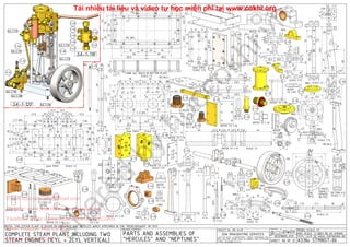 1-62
1-59
1-59
1-56
1-62
1-61
1-60
SA-1-118
SA-1-108
SA-1-110
SA-1-114
SA-1-112
SA-1-113
SA-1-111
1-64
1-55
1-37
1-38
SA-1-117
SA-1-120
MS/ALU
422
3 C'SINK ALL HOLES IN BOTTOM PLATE
SCALE 1:2
2525
35
45
35
45
3 6
3
319.519.53
3
2020 3535
60 60
82.5 82.5
40.540.5
5 4PL
M3 16PL
5
3
3
3
6
6
3
6
MS/ALU
9 99999
22.522.5
13.513.5 13.513.5
10
5
10
10
43.5 43.5
32
16.5
22.5
25
16.5
22.5
25
32
3535
20 203521.5 35 21.5
(159)
8829717 29 7 17
2828
22.5
40.540.5
3 16PL
M4 6PL
4 2PL
R3
CSK
6mm THICK SCALE 1:2
M4
6
669559
2.5
M4
SCALE 1:2
MS
MS/ALU
M5
7.5
11
176
1537
113.5
15
15
9
9
M5
9
58
5
99
5.5 3
CSK
13.513.5
4.55154
13.513.5
4.5
4.5
6
M34PL
SCALE 1:2
4.5 3.5
8.5
99
3
5
REFER TO 1-05
CENTER BEARING BLOCK TO HAVE
SPLIT BRONZE BEARING SHELLS
228228
123 12 3
3
3
M36PL
CSK
6mm THICK
SCALE 1:1.5
REFER
TO 1-06
REFER
TO 1-07
MS/ALU
13.5
22.5 22.5
13.5
3636
4.54.5
40.5 40.5
R4
R4
33
21
22.5
9 9 9.5999.5
18 18
3 12PL
4
4
2.5 4PL
44.544.5
45°45° 45° 45°
32PCD
3mm THICK SCALE 1:1.5
BRS
6
3
R4
4.5
10.5 10.5
7.57.5
33
3 3
BRS
4.52.5 2.5
40.5 40.5
3.5
7
SCALE 1:2
6 6
40.5 40.5
4.5
9
9 9
=5=
BRS
R4
R9
3
85
SCALE 1:1.5
4.54.5
3
6
7.57.5
3
12
=3=
2.5
8
REFER TO 1-08
BRS
REFER
TO 1-09
BRS
BRZ
39
22
45°45°
3
32PCD
M10
15
5RM
7PF
6
4.54.5
1.5
SCALE 1:1.5
REFER TO 1-11
4
1212
M2M2
R13.5
23
16
SCALE 1:1.5
REFER TO 1-12
77
REFER TO 1-13
SCALE 1:1.5
SCALE 1:1.5
REFER TO 1-14
REFER
TO 1-15
REFER TO 1-16
REFER
TO 1-17
REFER TO 1-16
1247.5107.5464 47.5 10 7.54 64
REFER TO 1-31 SCALE 1:2
90°
17
17
MS
9
17
62
78
18
40PCD
G
G
6 HOLES
EQUALLY
SPACED
ON PCD
20
6 6
60°
M3
SECTION G-G
SCALE 1 : 2
REFER
TO 1-33
REFER TO 1-34
REFER
TO 1-35
REFER
TO 1-36
REFER
TO 1-37REFER TO 1-38
REFER TO 1-39
R3
53
3
33
8 8
4
12
MS
5
=3=
3 4 1.5
4
3
12
5.5
9
6 6
2.5
5
REFER
TO 1-41
REFER
TO 1-42
62.818
REFER
TO 1-43
BRS
S/S
3 3
3PF
R3
9
4 4
M3
9
=4=
8.5
252
R2.5
R3
R4.5R4.5
3
11
15.4
R3
4
2.6
6.2
1717
1919
1111
R89.5
4mm THICK
SCALE 1:5
R3
MS
BRZ
3
5
8R82.5
M3
4.5
3 6 4
M4
30
80.5
1.5
594
SCALE 1:5
MS
2-01
2-02
2-03
2-04
2-05
2-06
2-07
2-08
2-09
2-10
2-11
2-1
2-13
2-14
2-15
2-16
2-17
2-18
2-19
2-20
2-21
2-22
2-23
2-24
2-25
2-26
2-27
2-28
2-29
2-30
2-31
2-32
2-33
2-34
2-35
2-36
2-37
2-38
2-39 2-40
J.A.M. DE WAAL PAPAKURA NZ
PROJECT No 09C-16-00 PROJECTION
A3
Copyright ©
TITLE
DWG SCALE: 1:1 @A3 OR AS SHOWN
DRAWING CONTENTS MODEL SCALE: 1:1
J.A.M. DE WAAL. 12 BRIGHTWELL STREET PAPAKURA 2110.
NEW ZEALAND. PHONE: OO64 09 2988815. MOB: 0211791000
E-MAIL: dewaal@xtra.co.nz.
JDW DRAUGHTING SERVICES
NOTES: THIS STEAM PLANT IS BASED ON DRAWINGS AND ARTICLES WHICH APPEARED IN THE "MODELBOUWER" OF 1973
DATE
No: STMINST-06SHEET: 06 OF 12
DECEMBER-2015
PARTS AND ASSEMBLIES OF
"HERCULES" AND "NEPTUNES"
COMPLETE STEAM PLANT INCLUDING TWO
STEAM ENGINES (1CYL + 2CYL VERTICAL)
JDWDS
Hotline: 033 666 2767
Kênh Youtube: Học Cơ Khí
Facebook: https://www.facebook.com/HocCoKhi
Website: www.hoccokhi.vn www.cokhi.org
Email: hoccokhi.info@gmail.com
shared
by
hoccokhi.vn
Tải nhiều tài liệu và video tự học miễn phí tại www.cokhi.org
 