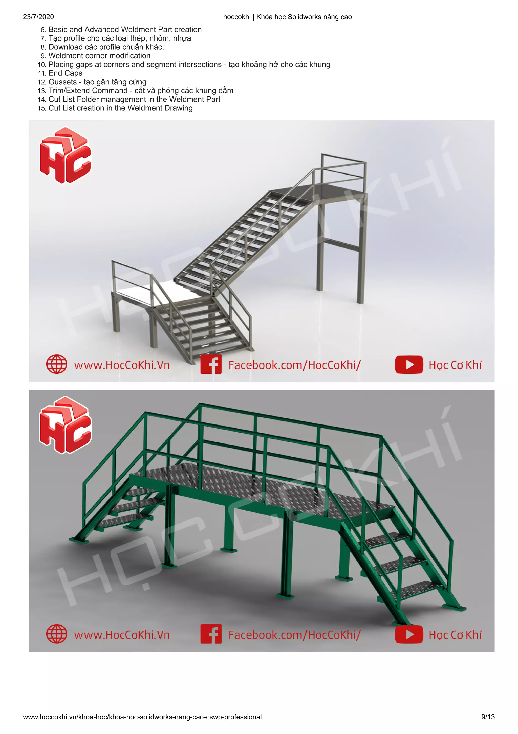 hoccokhi.vn Khóa học Solidworks nâng cao | PDF
