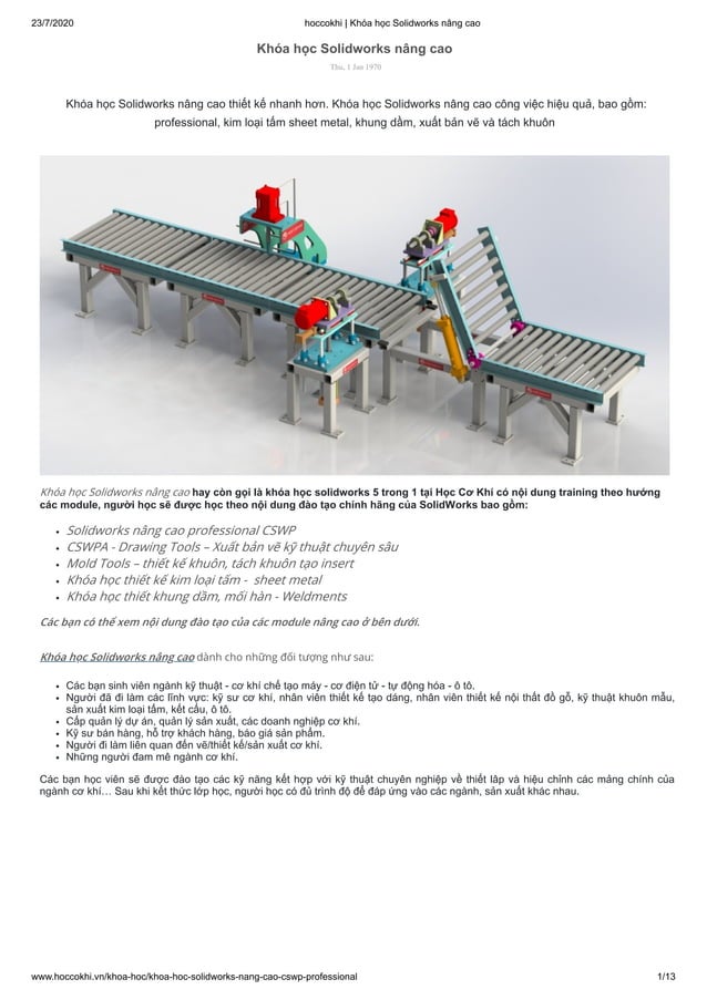 Solidworks nâng cao: Nâng cao khả năng thiết kế của bạn với Solidworks nâng cao. Tận dụng các tính năng tối ưu hóa chất lượng, tăng hiệu suất, tạo kết nối mạnh mẽ hơn với khách hàng và các đối tác kinh doanh. Hãy xem hình ảnh để thấy sự khác biệt.