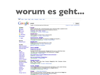 worum es geht...
 