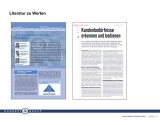 VALUE BASED TEAM BUILDING · P A G E 31
Literatur zu Werten
 