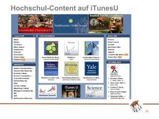 Hochschul-Content auf iTunesU 