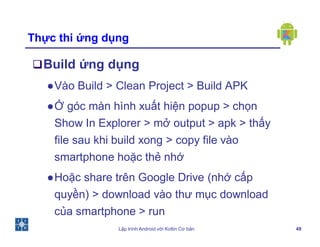 Khoá lập trình Android Kotlin Full  nâng cao  Trung tâm CodeFresher   Đào tạo lập trình thực chiến