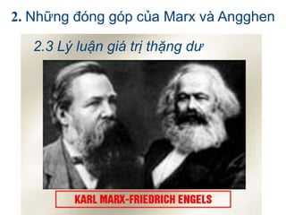 2. Những đóng góp của Marx và Angghen

   2.3 Lý luận giá trị thặng dư
 