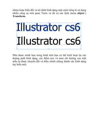 Giáo trình tự học illustrator cs6  