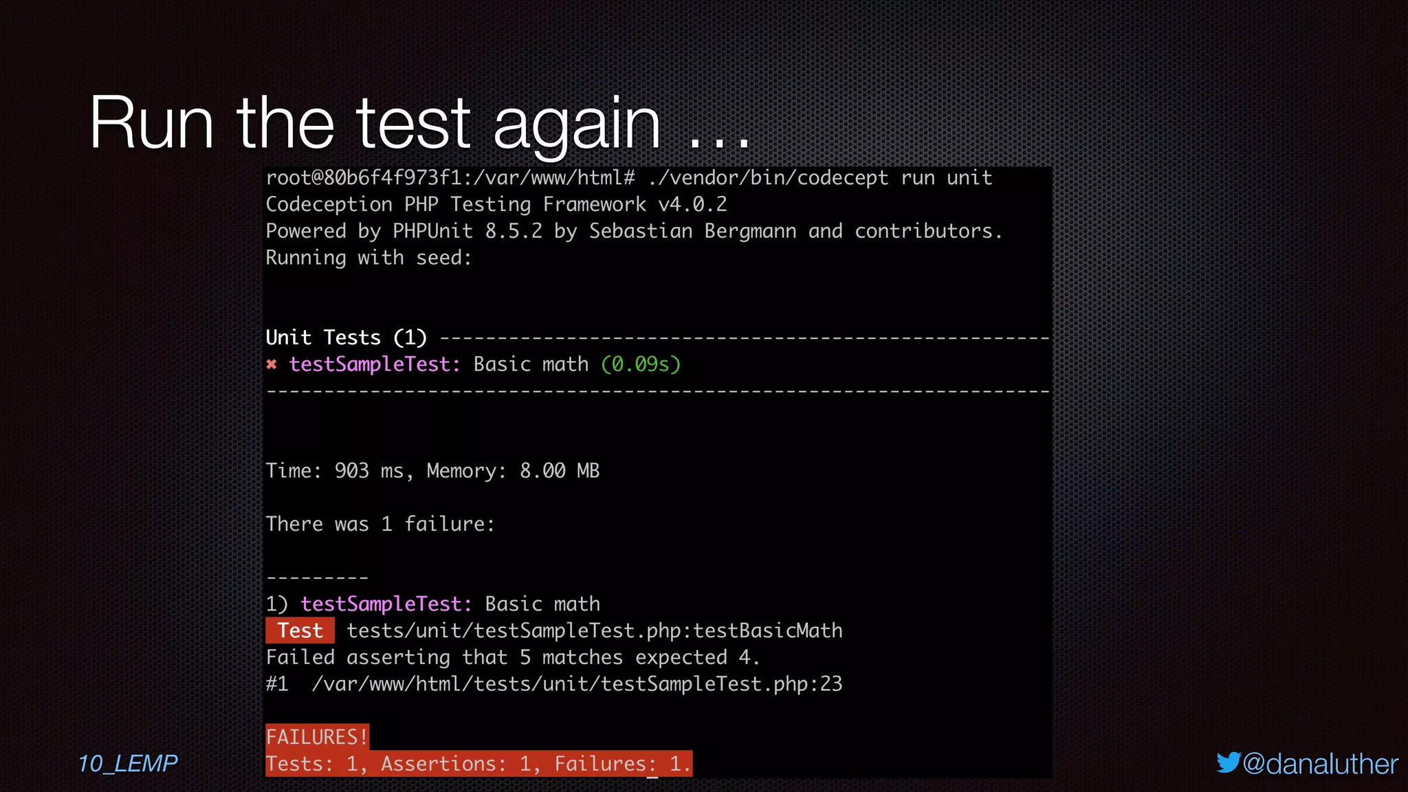 @danaluther
Run the test again …
10_LEMP
 