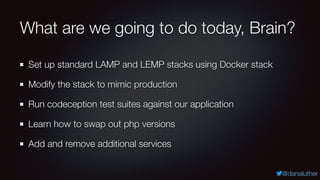 Lemp Example Hands on Docker - Launch your own LEMP or LAMP stack - SunshinePHP | PDF