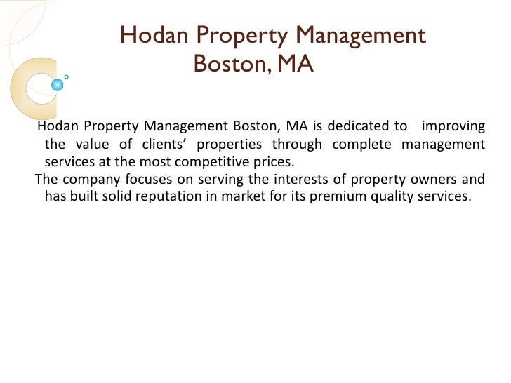 Hodan Property Management Boston Ma Hodan Property Management Boston Ma