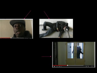 •   A Point of view shot is used when Josh gets attacked because we wanted
       the audience to see the events through the (attacking) actor's eyes, as if
       they were experiencing the events themselves. and also to focuses on
       Josh and his wound.




Often films in the thriller genre use
high angle shots because it conveys
the significance of certain
characters, and who empowers who
so when the attacker stabbed Josh
we made sure that Josh had looked
smaller then the attacker by using
the camera to film a low angle shot.
 