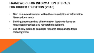 Information Literacy, Libraries, and Virtual Schools: New Standards for ...