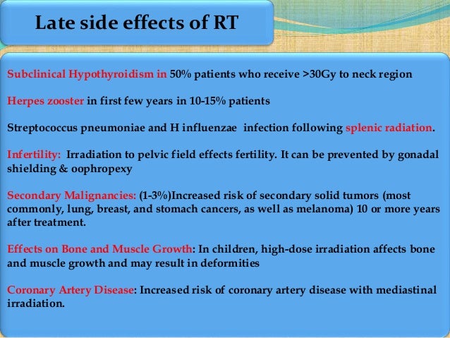 growth Side effects of late breast