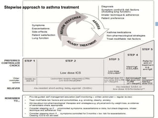 Stepwise approach to asthma treatment
 