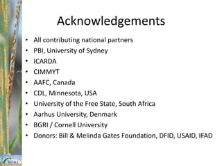 Mukoyi et al. Plant Disease 2011Zimbabwe: 2009Zimbabwe: 2010