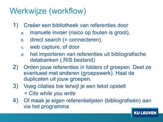 Hoe maak ik een goede bibliografie - Inleiding | PPTX | Databases ...