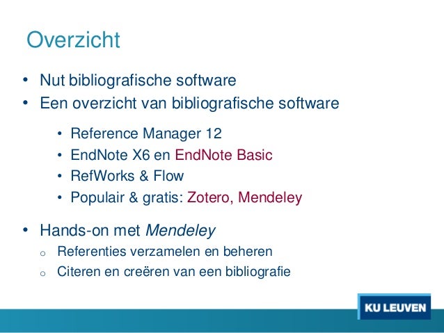 Hoe maak ik een goede bibliografie - Inleiding