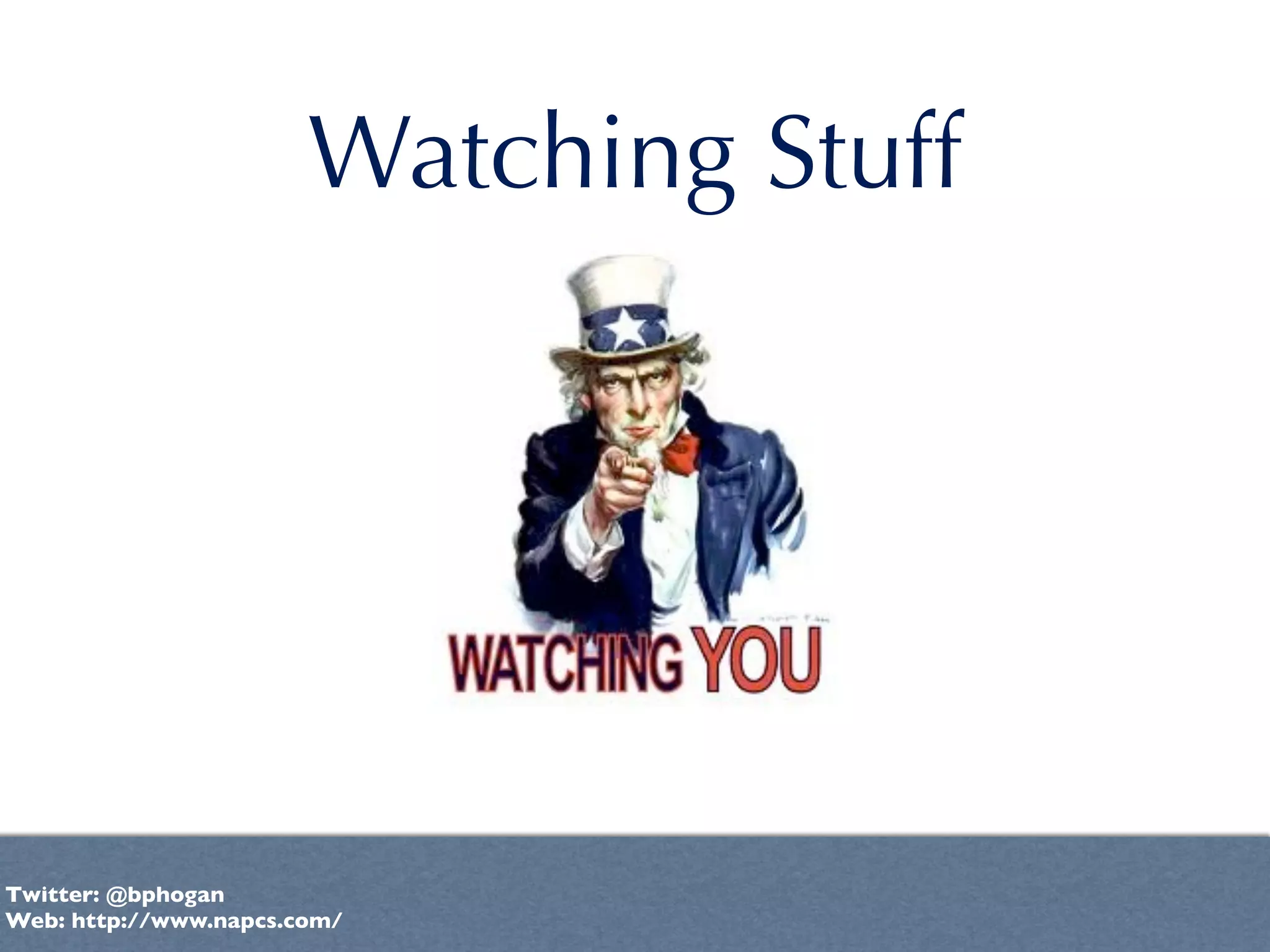 Watching Stuff




Twitter: @bphogan
Web: http://www.napcs.com/
 