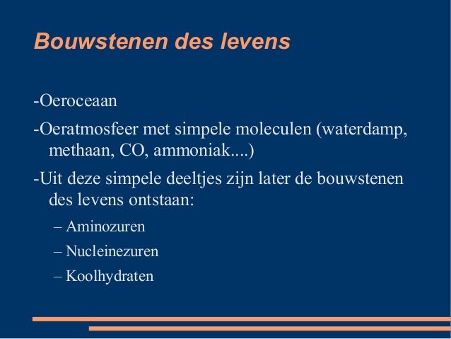 Hoe is het leven ontstaan,