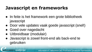 Hoe kies ik het juiste javascript front end framework? | PDF
