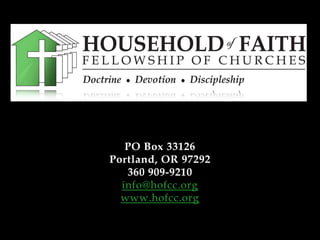 PO Box 33126 Portland, OR 97292 360 909-9210 info@hofcc.org  www.hofcc.org  
