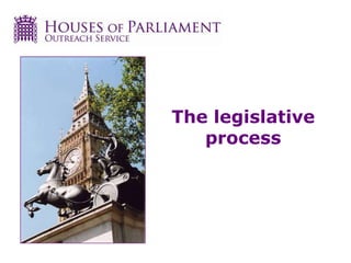 The legislative
process
 
