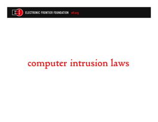 computer intrusion laws
 