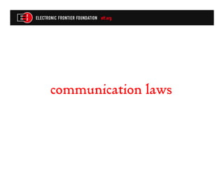 communication laws
 