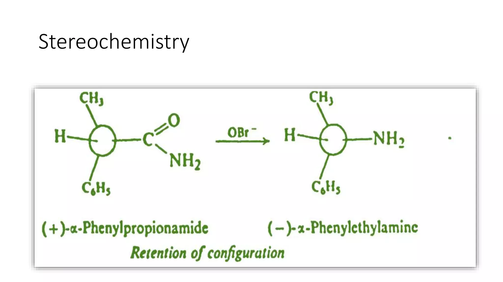 Stereochemistry
 