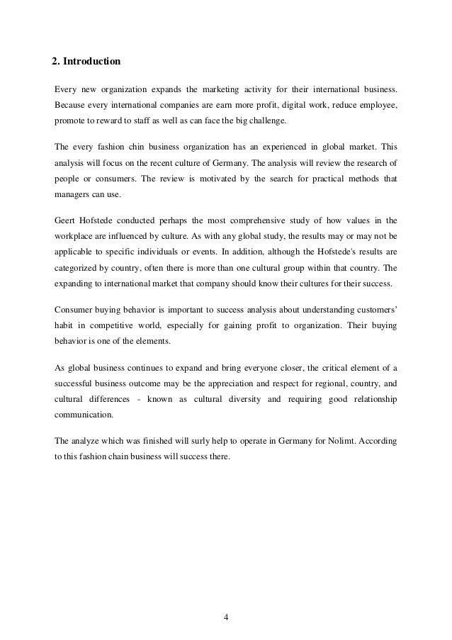 hofstede cultural differences in international