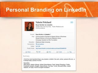 Personal Branding on LinkedIn
 