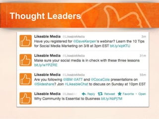 Thought Leaders
 