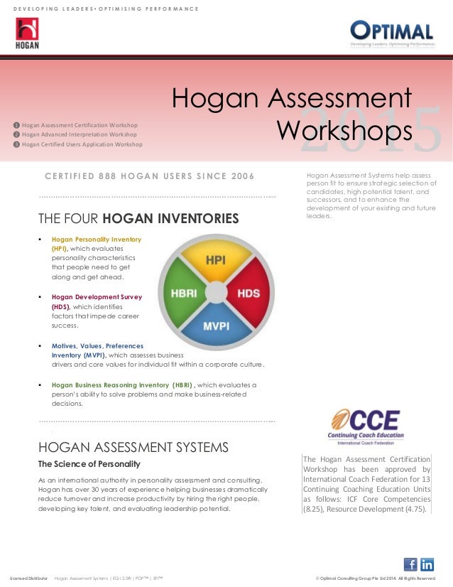 Hogan Test Certification Hogan Test Certification